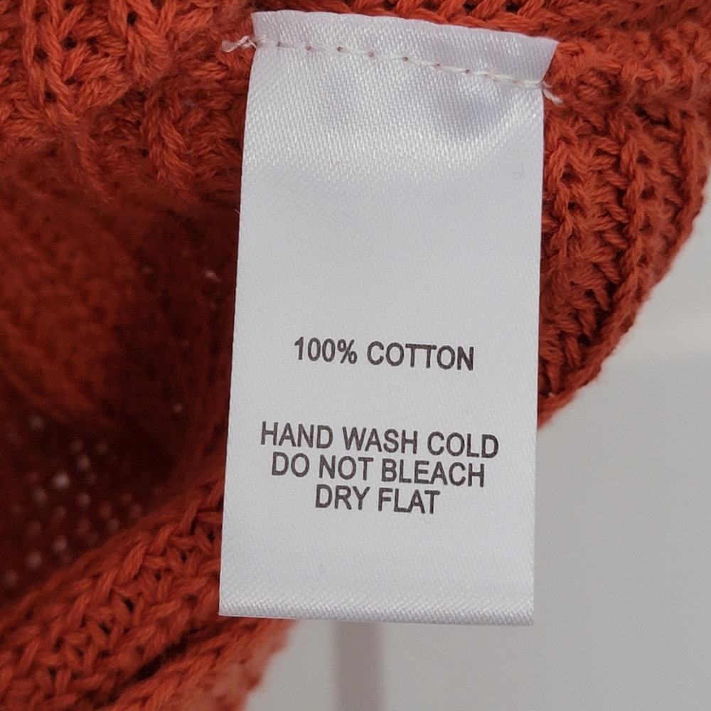 Women's Lulus Lets Get Away Knit Twist  Back Tank Top Rust Red Size Large - Picture 6 of 9
